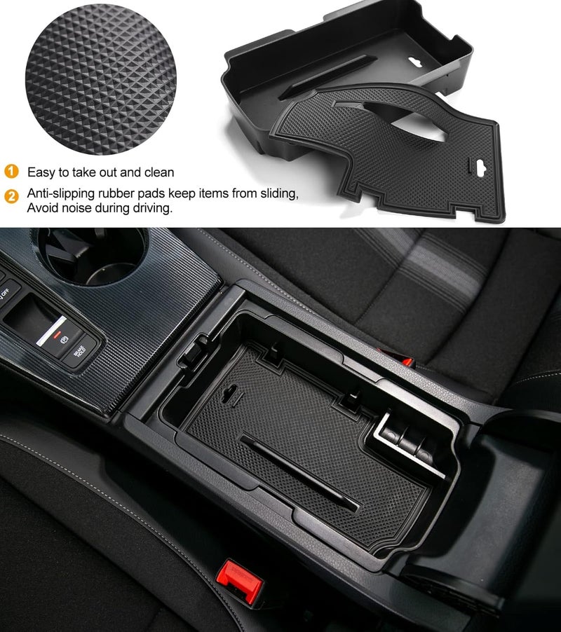Thenice for 11th Gen Civic Armrest Storage Box Insert Tray Glove Box Organizer for Honda Civic 2022 2023 2024 2025 2026 with CVT - Image 5